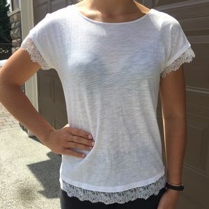 Lace White T-shirt